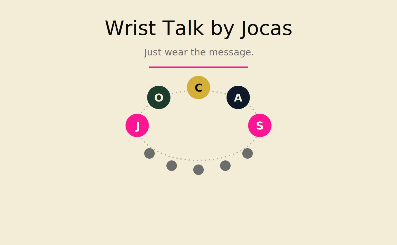 Wrist Talk by Jocas